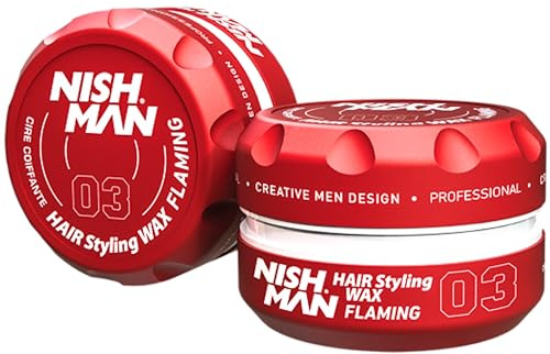 Nishman	03 Flaming Aqua Wax Parlak ve Güçlü Tutuculuk 150ML resmi
