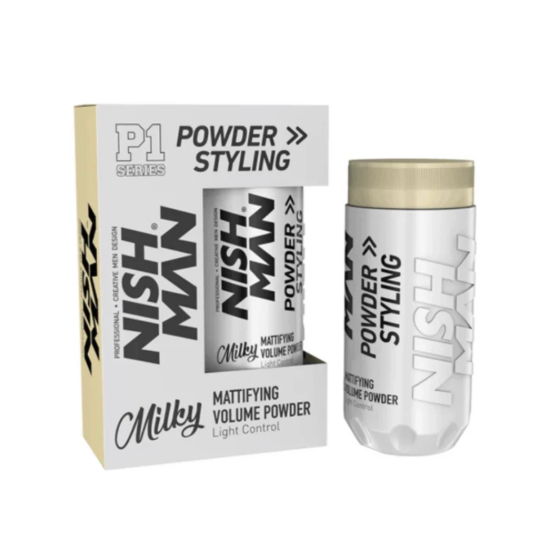 Nishman	CP1 Beyaz Kapama + Şekillendirici Hacim Toz Wax 20gr resmi