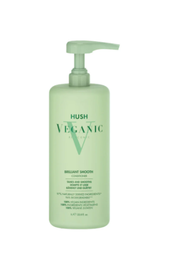 HUSH Veganic Brilliant Smooth Kabaran Saçlar İçin Pürüzsüzleştirici Saç Kremi 1000 ml resmi