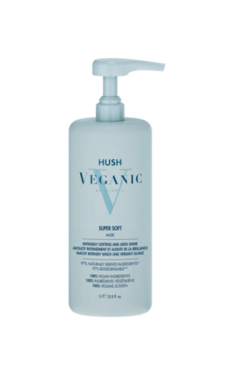 HUSH Veganic Super Soft Yumuşaklık ve Parlaklık Veren Saç Kremi 1000 ml resmi