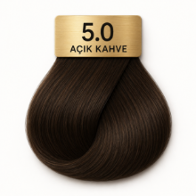 Hush The Passion Amonyaksız Saç Boyası 5.0 Açık Kahve 60 ml resmi