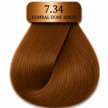 Hush The Passion Amonyaksız Saç Boyası 7.34 Kumral Dore Bakır 60 ml resmi